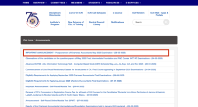 ICAI Postpones CA Exams: CA Intermediate, Final exams amid tense security situation, Details here |