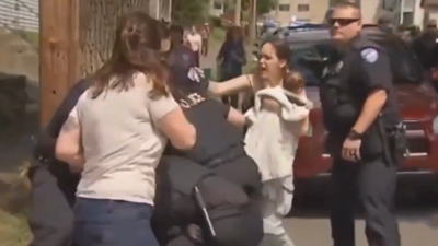 Watch: ICE agents drag mother away from baby during violent arrest