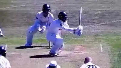 Back-foot sweep? Bizarre batting technique goes viral – Watch