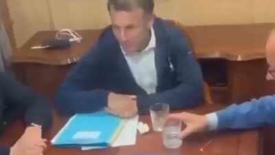 Emmanuel Macron hiding a cocaine pouch in viral video? French media calls claims ‘absurd conspiracies’