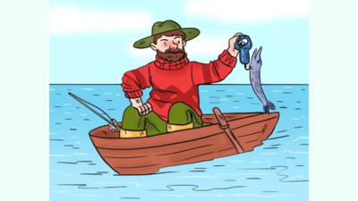 Optical Illusion: Can you find the BIG mistake in this fishing scene?