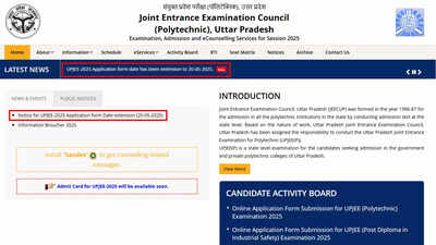JEECUP 2025: Online application deadline extended to May 20, admit card soon