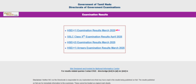 TN HSE (+1) 2025 result declared: Check direct link to download marksheets here