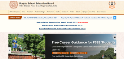 PSEB Class 10th result 2025 released with 95.61 pass percentage: Direct link to download Punjab Board Exam marksheets here