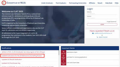 CLAT counselling 2025 registration begins at consortiumofnlus.ac.in, first list on May 26