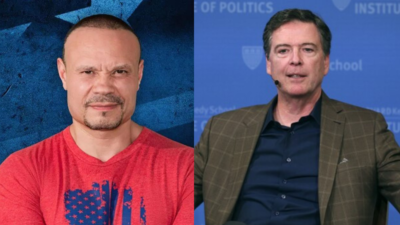 ‘Brought shame to the FBI badge’: Dan Bongino slams former bureau chief James Comey over ’86 47′ Instagram post