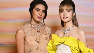Priyanka Chopra and BLACKPINK’s Lisa switch places for a better photo angle, their bonding wins the internet – WATCH VIDEO | Hindi Movie News