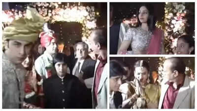UNSEEN photos from Ranbir Kapoor’s sister Riddhima Kapoor’s wedding with Bharat Sahni featuring Rekha, Sridevi, Bhagyashree and others go VIRAL |