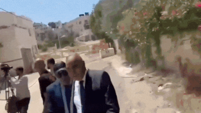 Watch: Israeli troops fire ‘warning shots’ at foreign diplomats visiting West Bank