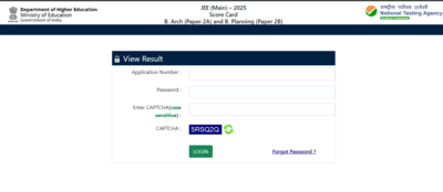 JEE Main result 2025 declared for Paper 2: Direct link to download scorecards here