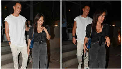 Neha Sharma spotted with rumoured beau Petar Slišković in Bandra | Hindi Movie News