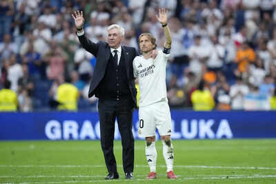 Real Madrid bid emotional farewell to manager Carlo Ancelotti and midfielder Luka Modric | Football News