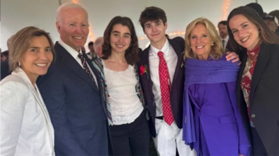 Joe Biden attends grandson’s high school graduation in first public appearance since prostate cancer diagnosis