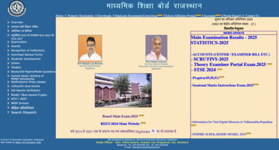 RBSE Class 10th Result 2025 Date and Time: Check when to download Rajasthan board class 10 results at rajeduboard.rajasthan.gov.in