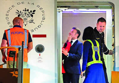 Face-shove by wife on foreign tour a joke: Macron