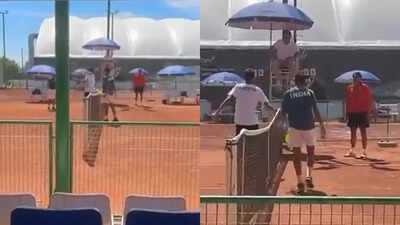 Ugly! Pakistan tennis player’s shocking gesture towards Indian teen goes viral – WATCH | Tennis News