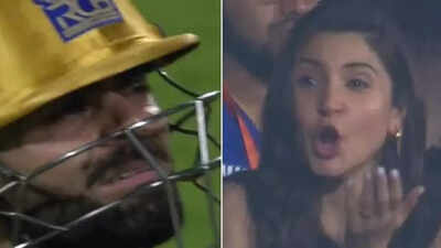 Annoyed! Anushka Sharma can’t hide disappointment as Virat Kohli walks back | Cricket News