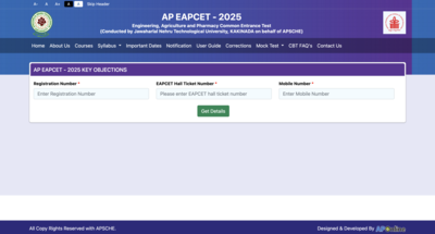 AP EAMCET answer key 2025 for Engineering exam released at cets.apsche.ap.gov.in: Submit objections by this date