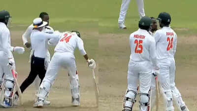 Watch: Bangladesh, South Africa Emerging players come to near blows in ugly scenes | Cricket News