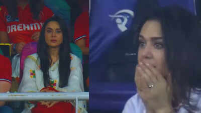 From smile to shock: Preity Zinta’s reaction goes viral as Punjab Kings collapse vs RCB | Cricket News