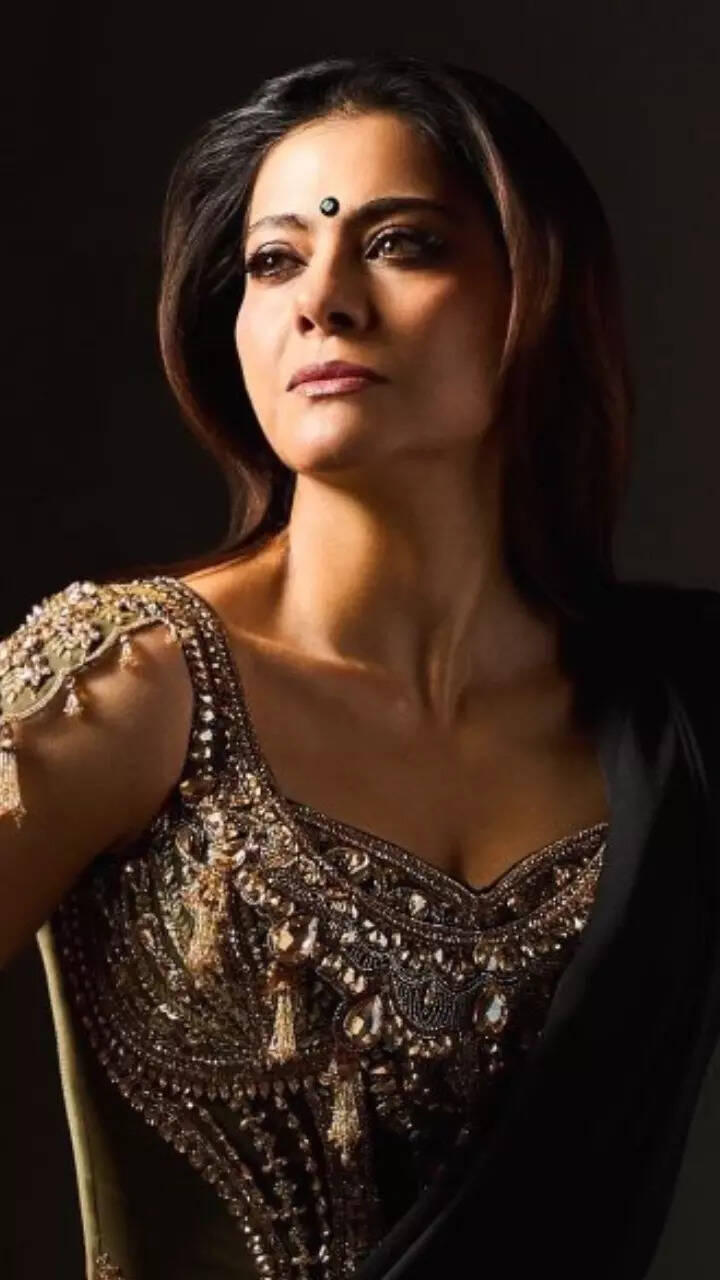 Kajol drops a jaw-dropping look in bejewelled saree