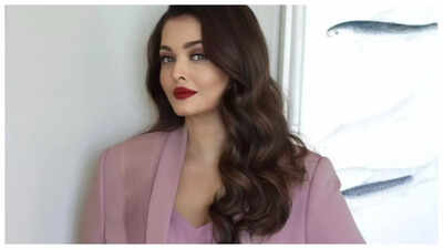 Aishwarya Rai Bachchan stuns in monochrome mauve pant suit; Channels boss-lady glam in unseen pics from Cannes |