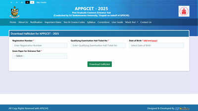 AP PGECET 2025 hall ticket released at cets.apsche.ap.gov.in; exam from June 6