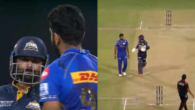 Jasprit Bumrah, Rahul Tewatia engage in heated exchange during IPL 2025 Eliminator | Cricket News
