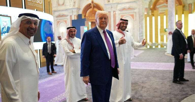 Trump Begins Middle East Tour in Saudi Arabia: Photos and Video