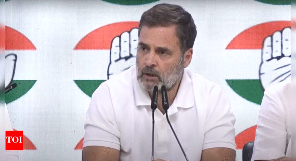 BJP takes ‘nishan-e-Pakistan’ jibe at Rahul Gandhi; Congress hits back | India News