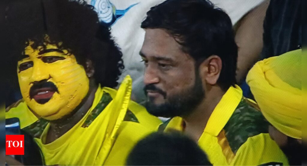 MS Dhoni’s doppelganger steals spotlight at CSK vs RR clash in Delhi | Cricket News