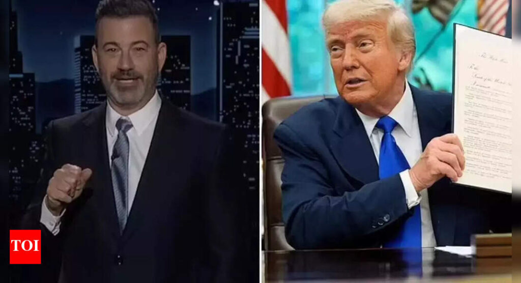 ‘You are not dating my…’: Jimmy Kimmel’s wild dig at Donald Trump after joking about his newborn granddaughter