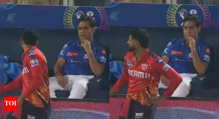 Shreyas Iyer’s boundary rope chat with Akash Ambani goes viral during PBKS vs MI | Cricket News