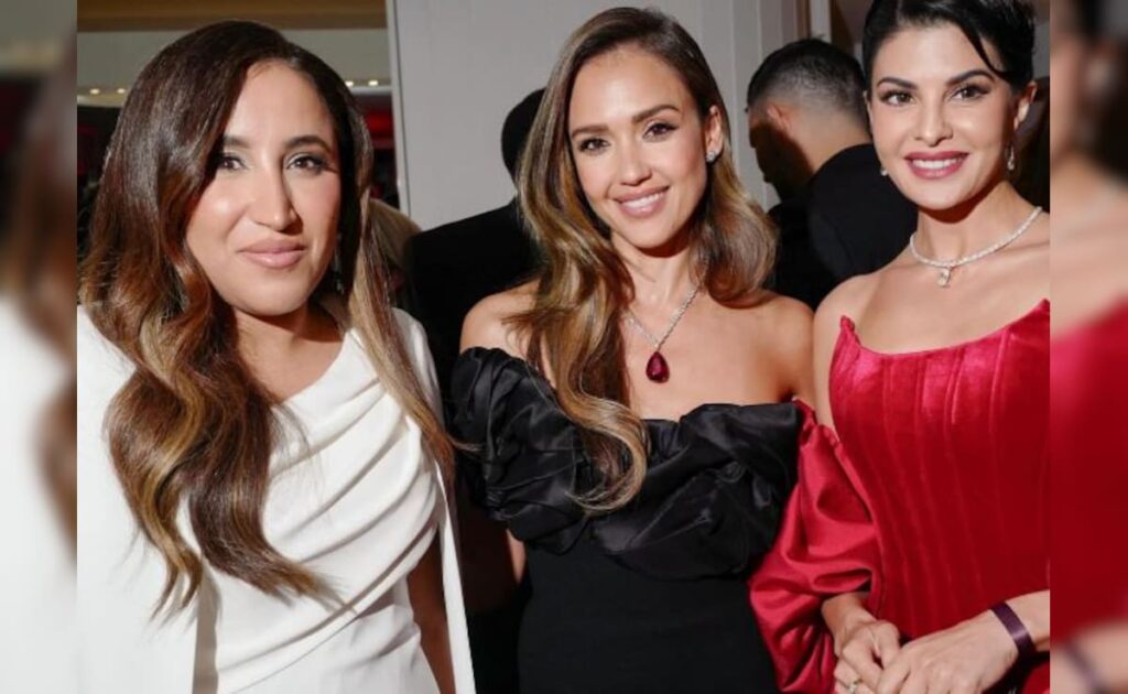 Jacqueline Fernandez’s Star-Struck Moment With Jessica Alba