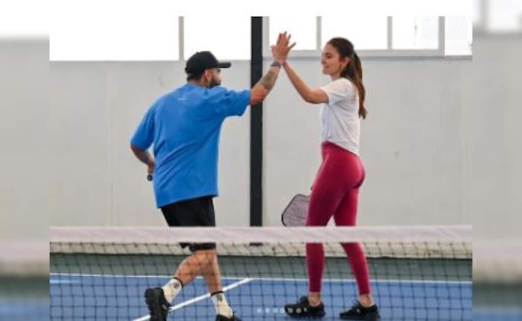 Days After Announcing Test-Retirement, Virat Kohli Teams Up With Anushka Sharma For Pickleball Match
