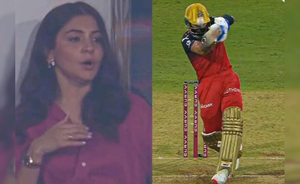 Virat Kohli Getting Hit On The Head During RCB vs SRH Match Leaves Anushka Sharma Worried