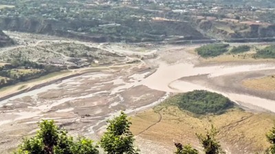 Pakistan-bound Chenab’s flows regulated, river ‘almost dry’ | India News