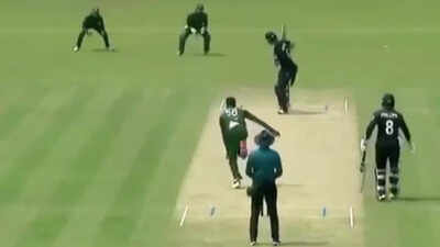 Watch: Brain fade moment for Bangladesh A wicketkeeper results in five runs penalty | Cricket News