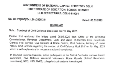 Delhi schools to hold disaster mock drills amid national alert; DoE mandates training, participation in ‘Operation Abhyaas’