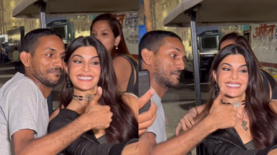 Jacqueline Fernandez’s manager pushes fan for getting too close for a selfie; netizens say, ‘Men really need to behave’ | Hindi Movie News