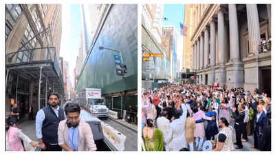 ‘Missed nagin dance’ says internet as baraat of 400 persons ‘crashes’ Wall Street