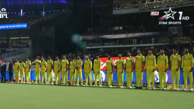 ‘Proud of the Indian Armed Forces’: National anthem played at Eden Gardens ahead of KKR vs CSK match | Cricket News