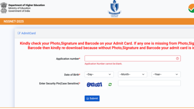 NSSNET 2025 admit card released by NTA, exam on May 8: Check direct link to download hall tickets and key details here