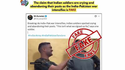 PIB debunks fake news about Indian soldiers abandoning posts | India News