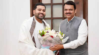 Devendra Fadnavis honours Rohit Sharma at residence, extends wishes following Test retirement | Off the field News