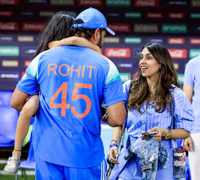 Emotional Ritika Sajdeh in tears as Rohit Sharma stand inaugurated at Wankhede – Watch