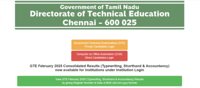 TNDTE Typewriting result 2025 declared: Direct link to download scorecards here