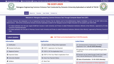 TS ECET 2025 Hall Ticket Released at ecet.tgche.ac.in: Check direct link here
