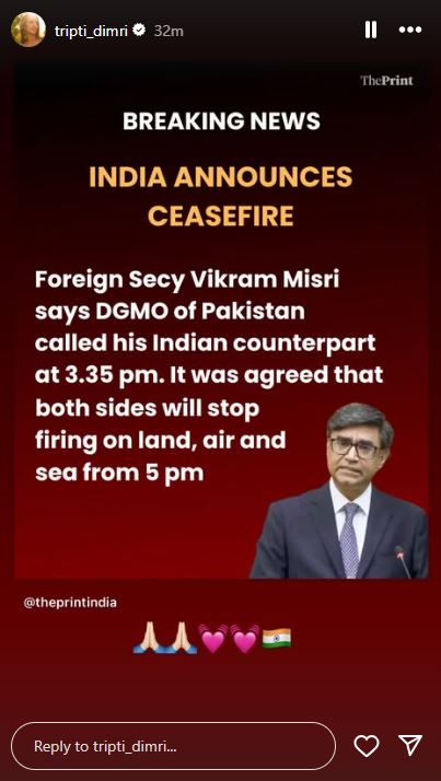 Kareena Kapoor, Parineeti Chopra And Other Celebs React To India-Pakistan Ceasefire