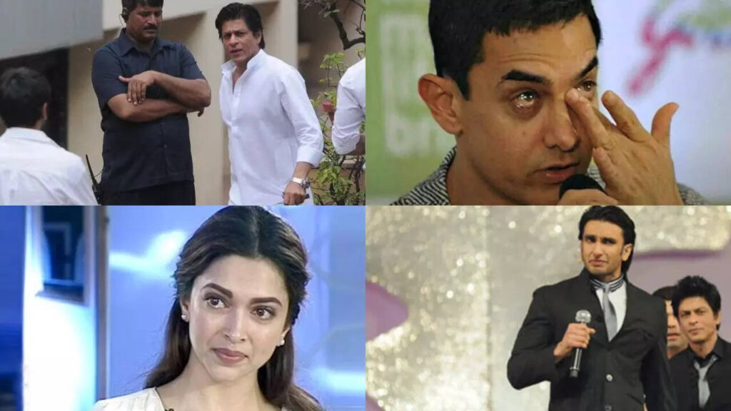 When celebs broke down in public